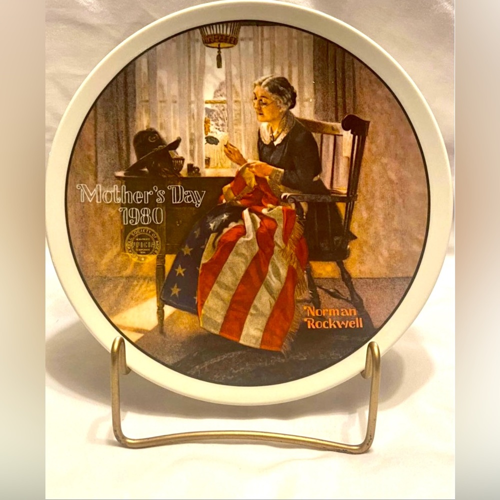 Collectors Plate Norman Rockwell “A Mother’s Pride” 1980 Mothers Day